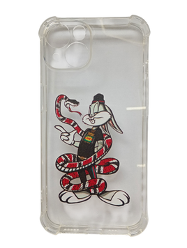 Накладка iPhone 13/14 Corner 0.8 Bugs Bunny Clear