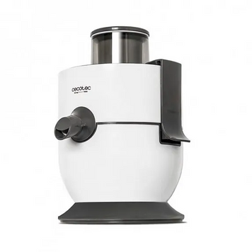 Соковижималка Cecotec Strong Titanium 19000 CCTC-04080 White/Grey, 0.5 л, 1000 Вт, Віджим соку, 2 швидкості, Завантажувальний отвір 65 мм, Система &laquo;Крапля-стоп&raquo;, Швидкість до 19000 об/хв, Диск з титановим покриттям