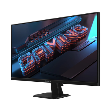 Монітор Gigabyte 27" GS27FA IPS Black 180Hz, Геймінг, 1920&times;1080, 27", 180 Гц, IPS, W-LED, Gaming GS, 8 біт, 16:9, Регулювання кута нахилу, Плаский, HDMI, DisplayPort, 3.5 мм audio, 100&times;100, Матове, 1 мс