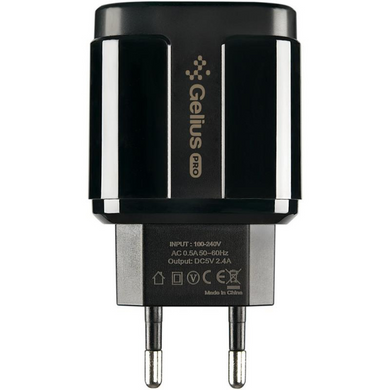 МЗП Gelius GP-HC06 Pro Avangard 2.4A 2USB + Type-C Cable Black