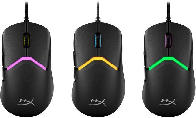 Миша HyperX Pulsefire Saga Black, Black, Ігрова, Дротова, 6, USB, 26000, 1.80 м, Пластик, 119.7 &times; 67.2 &times; 39.8 мм, Ергономічний для правої руки, Оптичний