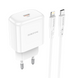 МЗП Borofone BN3 PD20W/QC3.0 Type-C + Cable Type-C to Lightning White
