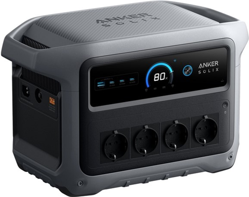 Power Station ANKER SOLIX C1000X Gen2 1024Wh/AC 2000W/100W, LiFePO4, 2000 W, 1024 Вт&middot;год, 4, AC, XT60i (сонячна панель/авто), автомобільна розетка &times; 1, AC &times; 4, USB-A &times; 1, USB-C &times; 3, SOLIX C1000X Gen 2, 49 хв, 11,3 кг, 384 &times; 208 &times; 244 мм
