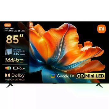 Телевізор Xiaomi TV S Mini LED 85 2026, 85", Smart TV, Wi-Fi, DVB-T2, Dolby Vision, AirPlay, HDR10+, Dolby Atmos, Google Cast, QD-Mini LED, VRR, ALLM, QD-Mini LED, Google TV, 144 Гц