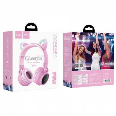 Навушники Bluetooth Hoco W27 Pink