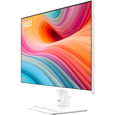 Монітор MSI 27" Pro MP275W E2 IPS White 120Hz, 1920&times;1080, 27", 120 Гц, IPS, W-LED, Pro MP, 8 біт, 16:9, Регулювання кута нахилу, Плаский, HDMI, DisplayPort, VGA, 3.5 мм audio, 100&times;100, Матове, 4 мс