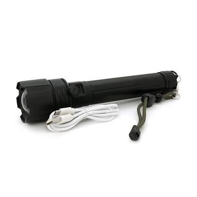Ліхтар ручний P90 2x18650 Black, 2x18650 (USB), 1000 лм, P90 LED, 1