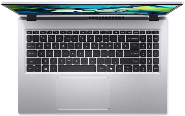 Ноутбук Acer Aspire Go 15 AG15-21P (NX.J8TEU.008) Silver, Aspire Go 15, Офіс, Навчання, Ryzen 3 7320U, AMD Ryzen 3, 4, SSD, 256 ГБ, Інтегрована, AMD Radeon 610M, Інтегрована, LPDDR5, 8 ГБ, 5500 МГц, 15.6", 1920&times;1080, IPS, 250 ніт, 60 Гц, USB-C; USB-C; HDMI 2.1, 48 Вт&middot;год