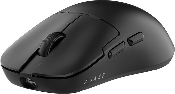 Миша бездротова Ajazz AJ159Pro Black (AJ159-PRO-B), Black, Ігрова, Бездротова, 6, USB; 2.4 ГГц; Bluetooth, 26000, ABS-пластик, 118.1 &times; 63.1 &times; 37.7 мм, Симетричний, Оптичний