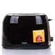 Тостер Magio МG-272 750W Black, 2 тости, 750 Вт, Підсмажування, Підігрів, Розморожування, 6 рівнів підсмажування, High lift, Кнопка Стоп, Піддон для крихт