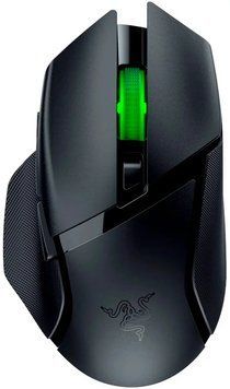 Миша бездротова Razer Basilisk V3 Hyperspeed (RZ01-04870100-R3G1), Black, Ігрова, Бездротова, 7, 2.4 ГГц; Bluetooth, 18000, Пластик, 130.1 &times; 75.1 &times; 42.5 мм, Ергономічний для правої руки, Оптичний