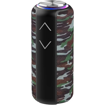 Колонка Bluetooth Hopestar P30 Pro Army Grey, Bluetooth, AUX, USB, TF-карта, FM-радіо, Акумулятор, 10 Вт, До 4 годин, RGB підсвітка, TWS, FM-радіо, Функція Powerbank, IPX6