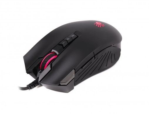 Миша A4Tech V9M Bloody Black Extra Fire Button, Black, Ігрова, Дротова, 9, USB, 6200, 1.80 м, Пластик, 126 &times; 71 &times; 39 мм, Ергономічний для правої руки, Оптичний
