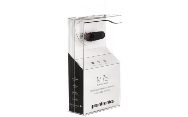 Bluetooth Гарнитура orig Plantronics ML75 black/red miltipoint