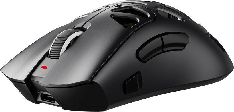 Миша бездротова GamePro Genesis Spider (GM870B), Black, Ігрова, Бездротова, 6, USB; 2.4 ГГц; Bluetooth, 12000, Пластик, 123 &times; 64 &times; 41 мм, Симетричний, Оптичний