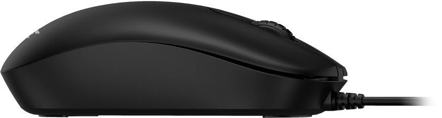 Миша 2E MF405 Black, Black, Офісна, Дротова, 4, USB, 1600, 1.50 м, Пластик, 110 &times; 62 &times; 38 мм, Симетричний, Оптичний