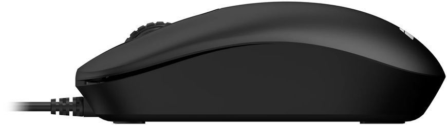 Миша 2E MF405 Black, Black, Офісна, Дротова, 4, USB, 1600, 1.50 м, Пластик, 110 &times; 62 &times; 38 мм, Симетричний, Оптичний