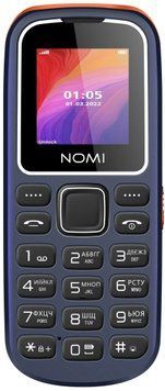 Мобільний телефон Nomi i1441 Blue, Blue, 1.44", 32 МБ, 600 мАг, Власна ОС, MicroUSB, 3.5 мм, 2, GSM, Bluetooth, FM-радіо, Моноблок