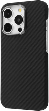 Накладка iPhone 16Pro Proove Carbon Slim Full MagSafe Black, Black, Накладка, Iphone 16 Pro