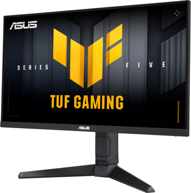 Монітор Asus 24.5" TUF Gaming VG259QMRL5A (90LM0BQ0-B01O71) IPS Black 310Hz, Геймінг, 1920&times;1080, 24.5", 310 Гц, IPS, W-LED, TUF Gaming, 8 біт, 16:9, Кут нахилу 90 градусів; Регулювання кута нахилу; Регулювання висоти, Плаский, HDMI, DisplayPort, 3.5 мм audio, 100&times;100, Матове, 1 мс