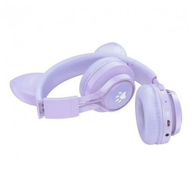 Навушники Bluetooth Hoco W39 Cat Ear Purple