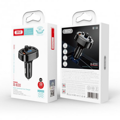 FM-модулятор XO BCC-03 18W QC3.0 Black