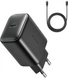 МЗП Joyroom JR-TCF23 PD 25W 1Type-C + Кабель Type-C to Type-C Black, White, 25 W, 1хType-C, Power Delivery (PD), 1