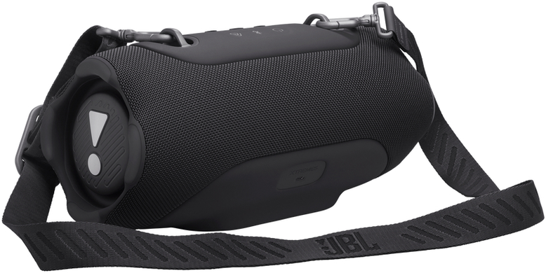 Колонка Bluetooth JBL Xtreme 5 Black, Black, Bluetooth, USB-C, Акумулятор, 130 Вт, До 28 годин, Auracast, JBL Portable App, AI Sound Boost, Smart EQ, Lossless Audio Playback, Вбудований павербанк, Плечовий ремінь, Підсвітка, IP68