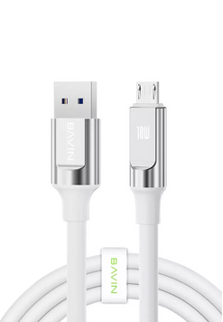 Кабель Bavin CB288 MicroUSB 18W 1.2m White