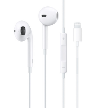 Навушники Apple Earpods (MYQY3) Lightning Original, Для смартфонів, Для музики, Вкладиші, USB-C, Без кріплення, Пульт управління, Регулятор гучності, 109 дБ, 23 Ом, 1.2 м, Закрите