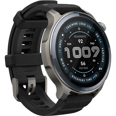 Смарт Годинник Amazfit Balance 2 Black, Black, 22 мм, 1.5", Моніторинг стресу, ЕКГ, Температура тіла, Альтиметр, Моніторинг сну, Підрахунок кроків, Balance 2, iOS + Android, 14+ днів, AMOLED, Bluetooth, GPS, Wi-Fi, Магнітна зарядка, ЧСС, SpO2, ЕКГ, Температура, Акселерометр, Гіроскоп, Барометр, Кругла, IP68
