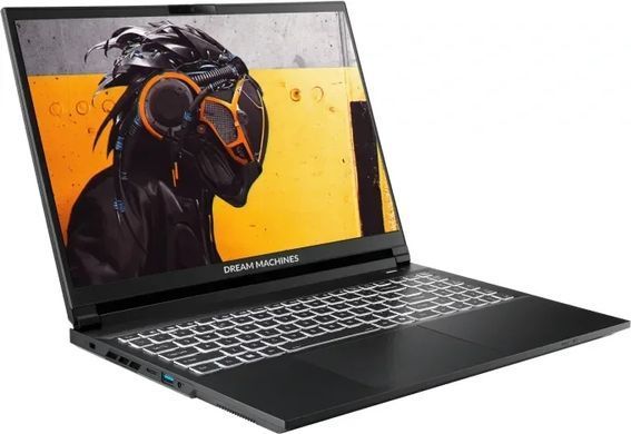 Ноутбук Dream Machines RT5050-15 (RT5050-15UA26) Black, RT5050-15, Геймінг, Ryzen AI 9 HX 370, AMD Ryzen AI 9, 12, SSD, 1 ТБ, Дискретна, NVIDIA GeForce RTX 5050, 8 ГБ, DDR5, 16 ГБ, 4800 МГц, 15.3", 1920&times;1200, IPS, 300 ніт, 165 Гц, USB-A; USB-A; USB4; USB4; Mini DisplayPort; HDMI 2.1; LAN, 60 Вт&middot;год