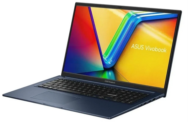 Ноутбук Asus Vivobook 17 X1704VA-AU755 (90NB10V2-M00V30) Quiet Blue, Blue, Vivobook 17, Офіс, Навчання, Core i3-1315U, Intel Core i3, 6, SSD, 512 ГБ, Інтегрована, Intel UHD Graphics, Інтегрована, DDR4, 16 ГБ, 3200 МГц, 17.3", 1920&times;1080, IPS, 250 ніт, 60 Гц, USB-A; USB-A; USB-C; HDMI, 50 Вт&middot;год