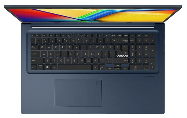 Ноутбук Asus Vivobook 17 X1704VA-AU755 (90NB10V2-M00V30) Quiet Blue, Blue, Vivobook 17, Офіс, Навчання, Core i3-1315U, Intel Core i3, 6, SSD, 512 ГБ, Інтегрована, Intel UHD Graphics, Інтегрована, DDR4, 16 ГБ, 3200 МГц, 17.3", 1920&times;1080, IPS, 250 ніт, 60 Гц, USB-A; USB-A; USB-C; HDMI, 50 Вт&middot;год