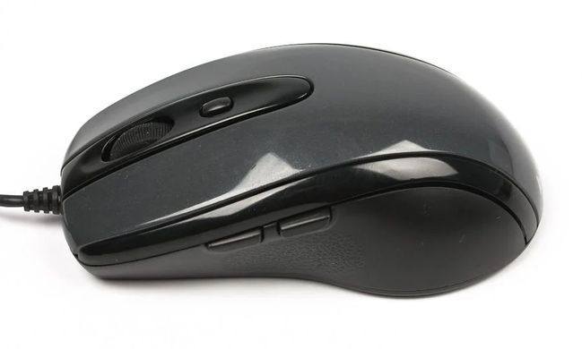 Миша A4Tech N-708X Glossy Grey, Grey, Офісна, Дротова, 6, USB, 1600, 1.50 м, Пластик, 116 &times; 65 &times; 39 мм, Симетричний, Оптичний