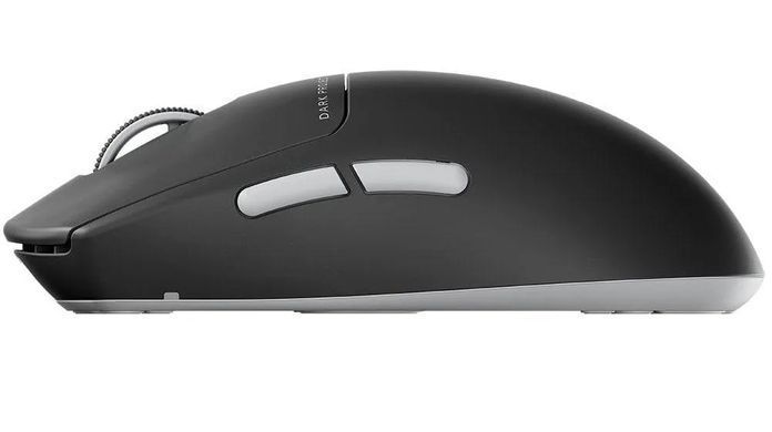 Миша бездротова Dark Project Nexus Ultra Wireless Black/White (DPP_NexusUltra_BW), White/Black, Ігрова, Бездротова, 6, USB; 2.4 ГГц; Bluetooth, 30000, Пластик, 126 &times; 64 &times; 40 мм, Симетричний, Оптичний