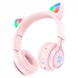 Навушники Bluetooth Hoco W39 Cat Ear Pink