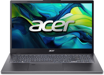 Ноутбук Acer Aspire 15 A15-61M-R9U9 (NX.JDHEU.003) Steel Gray, Aspire 15, Офіс, Навчання, Ryzen 5 8640HS, AMD Ryzen 5, 6, SSD, 512 ГБ, Інтегрована, AMD Radeon 760M, Інтегрована, DDR5, 8 ГБ, 5500 МГц, 15.6", 1920&times;1080, IPS, 300 ніт, 60 Гц, USB-A; USB-A; USB4; HDMI, 56 Вт&middot;год
