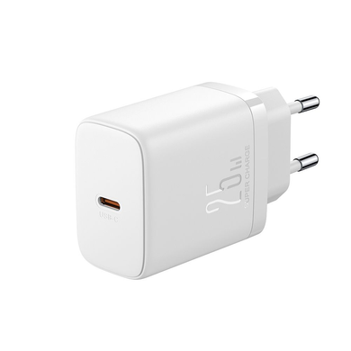 МЗП Joyroom JR-TCF11/23 PD 25W 1Type-C + Кабель Type-C to Type-C White