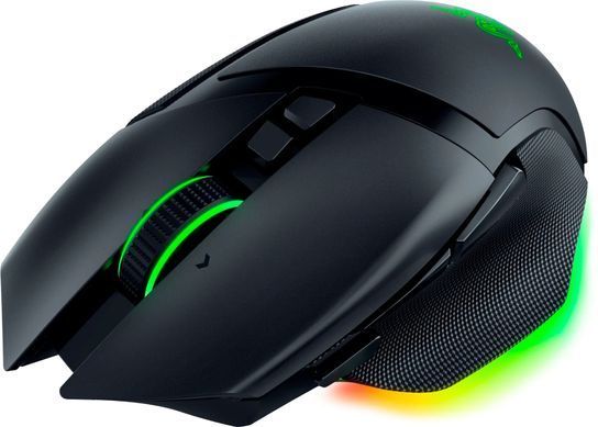 Миша бездротова Razer Basilisk V3 Pro 35K Black (RZ01-05240100-R3G1), Black, Ігрова, Бездротова, 11, USB; 2.4 ГГц; Bluetooth, 35000, Пластик, 130 &times; 75.4 &times; 42.5 мм, Ергономічний для правої руки, Оптичний