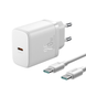 МЗП Joyroom JR-TCF11/23 PD 25W 1Type-C + Кабель Type-C to Type-C White