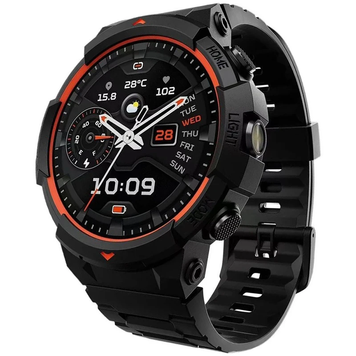 Смарт Годинник Black Shark GS3 Sport BS-W2402 Lava Black, Orange/Black, Моніторинг стресу, Альтиметр, Моніторинг сну, Підрахунок кроків, GS3 Sport, iOS + Android, 14+ днів, AMOLED, Bluetooth, GPS, Магнітна зарядка, ЧСС, SpO2, Акселерометр, Барометр, Кругла, WR50m
