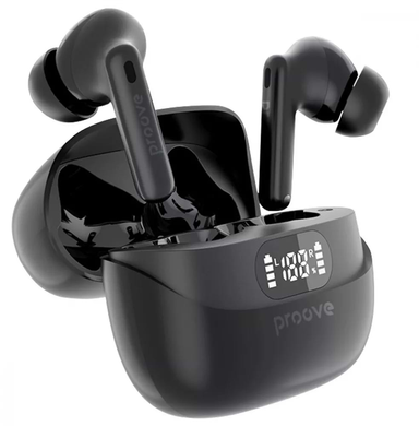 Bluetooth Earphones Proove Digital Pro TWS with ANC Black, Black, TWS (вкладиші), 30 год, Повсякденне, USB-C, Bluetooth, 5.4, Є, IPX4