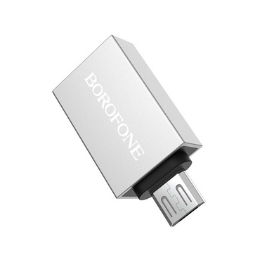 OTG Borofone BV2 MicroUSB Silver