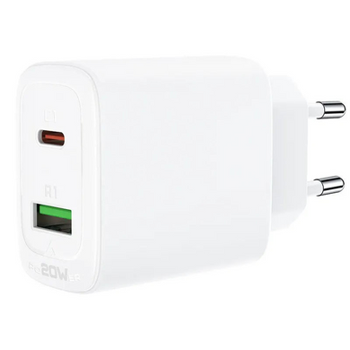 МЗП AceFast A25 PD20W Type-C/USB White