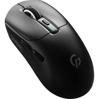 Миша бездротова GamePro Genesis Airmaster Black (GM167B), Black, Ігрова, Бездротова, 6, USB; 2.4 ГГц; Bluetooth, 12000, Пластик, 120 &times; 61 &times; 40 мм, Симетричний, Оптичний