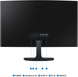 Монiтор Samsung 24" Essential S3 LS24D360 (LS24D360GAIXUA) VA Black Curved 100Hz, 1920&times;1080, 24", 100 Гц, VA, W-LED, Essential S3, 8 біт, 16:9, Регулювання кута нахилу, Вигнутий, HDMI, VGA, 3.5 мм audio, 75&times;75, Матове, 4 мс