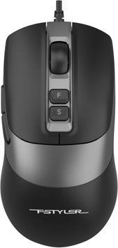 Миша A4Tech Fstyler FM50S Plus Black, Офісна, Дротова, 7, USB, 3200, 1.50 м, Пластик, 105 &times; 70 &times; 42 мм, Симетричний, Оптичний
