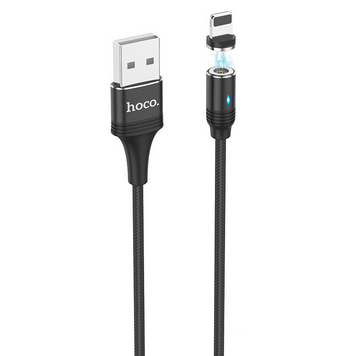Кабель Hoco U76 Lightning Magnetic 1.2m Black