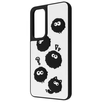 Накладка Samsung A16 5G (A166) Wave Doodle Black Flufffy